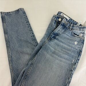 Zara Light Blue Distressed Jeans size 2